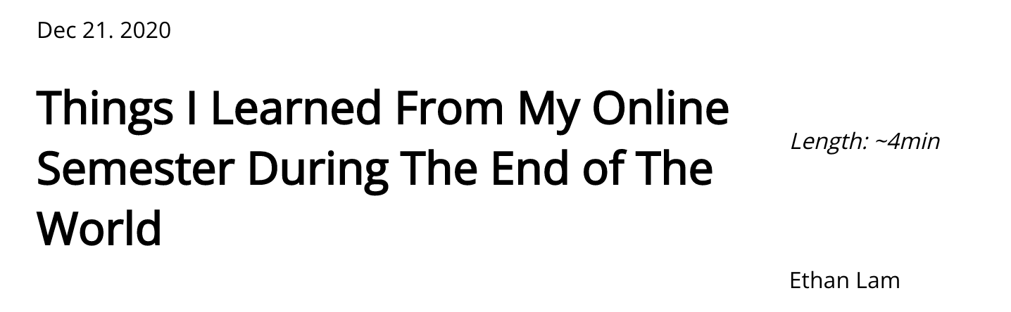 an old blog post